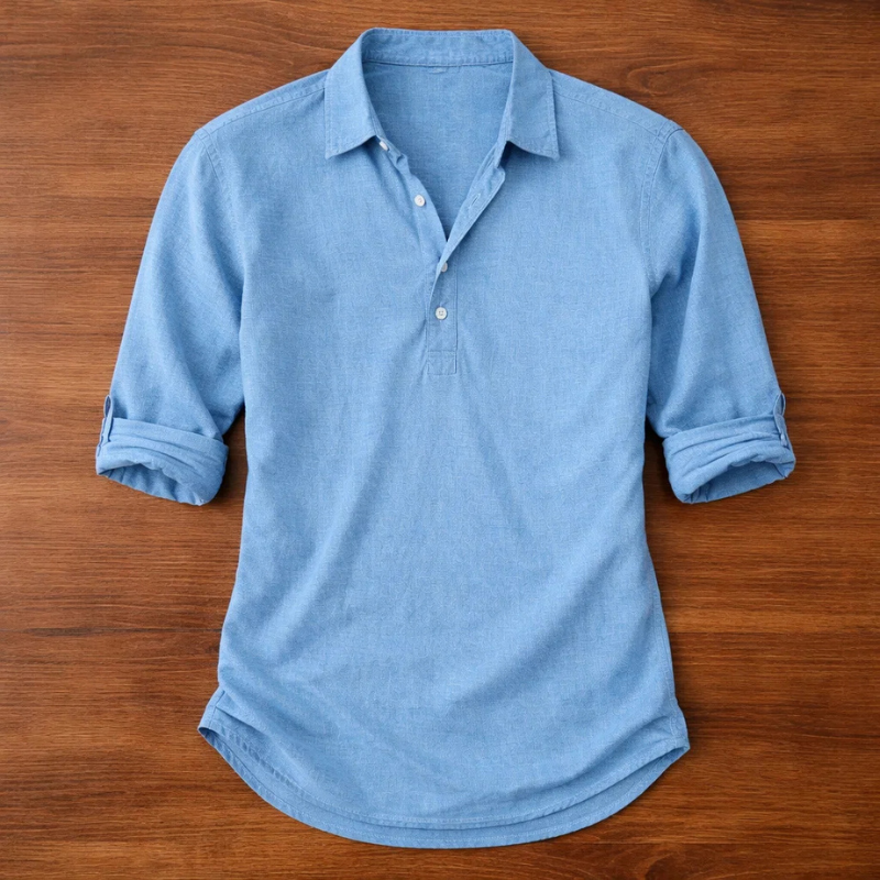 Men's Carter Henley short sleeve shirt, comfortable casual wear for effortless everyday style.