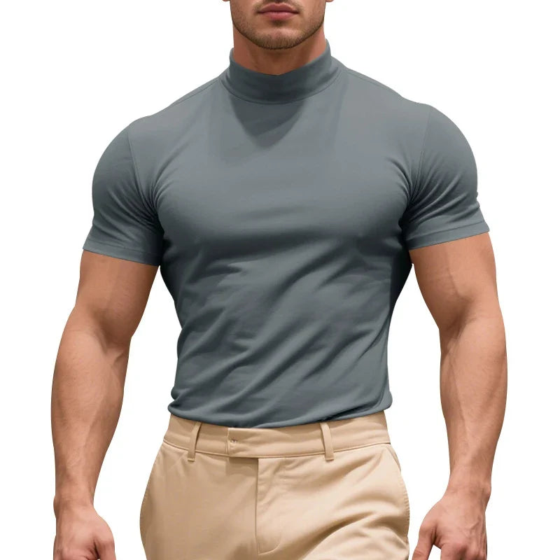 Soft men's slim fit tee, short sleeve. Modern comfort, great for casual everyday style.