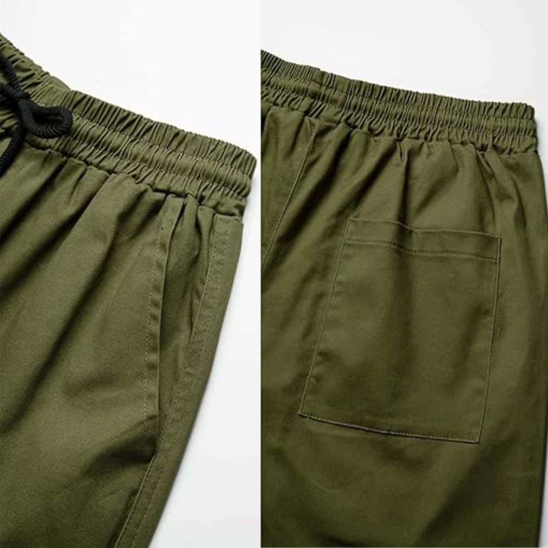 Ultimate comfort men's straight leg cargo joggers, Vincent, perfect for casual wear & active men's fashion.