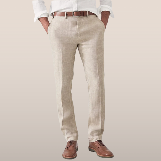 Men's casual harem pants with elastic waist & relaxed fit. Perfect for summer style & everyday comfort.