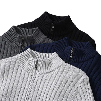 Men's comfortable knitted open front cardigan, a relaxed casual jacket for men's fall/winter fashion.