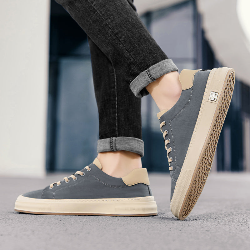 Durable black walking sneakers for men, lightweight & comfortable for all-day casual use.