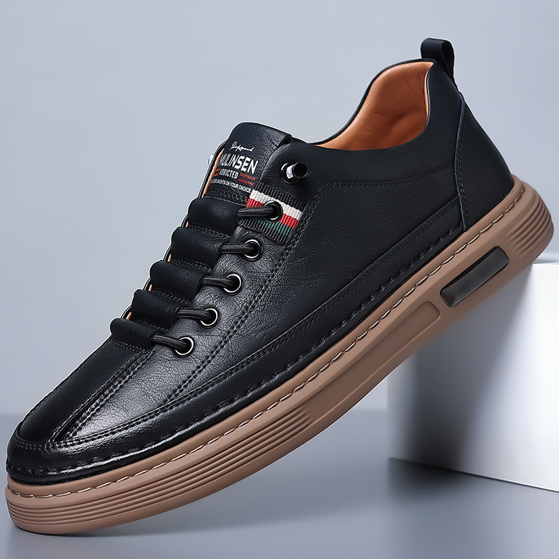Men's comfortable casual low-top shoes, versatile sneakers for stylish everyday wear and walking.