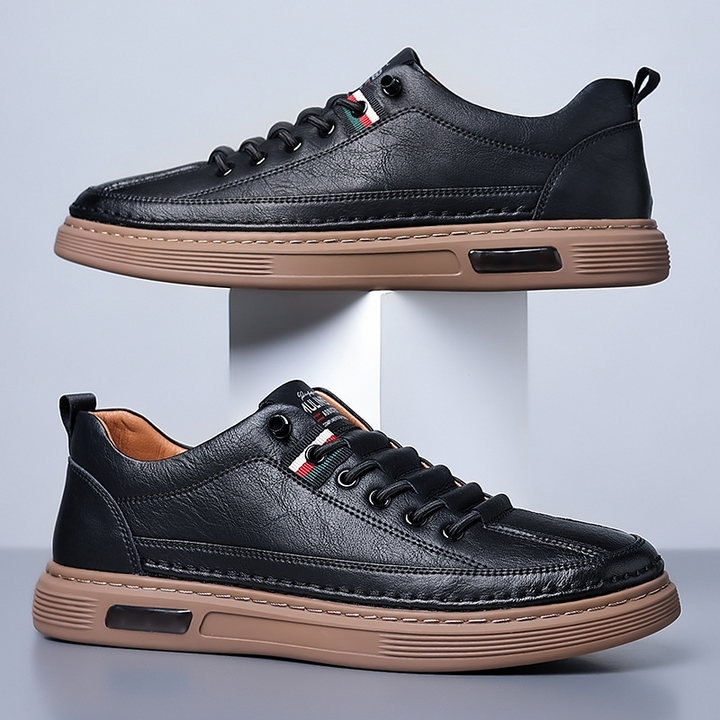 Simple yet stylish men's low-top sneakers, ideal for casual fashion and everyday comfortable walking.
