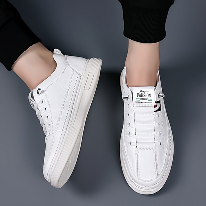 Fashionable men's low-top casual sneakers, perfect comfortable lace-up footwear for versatile daily use.