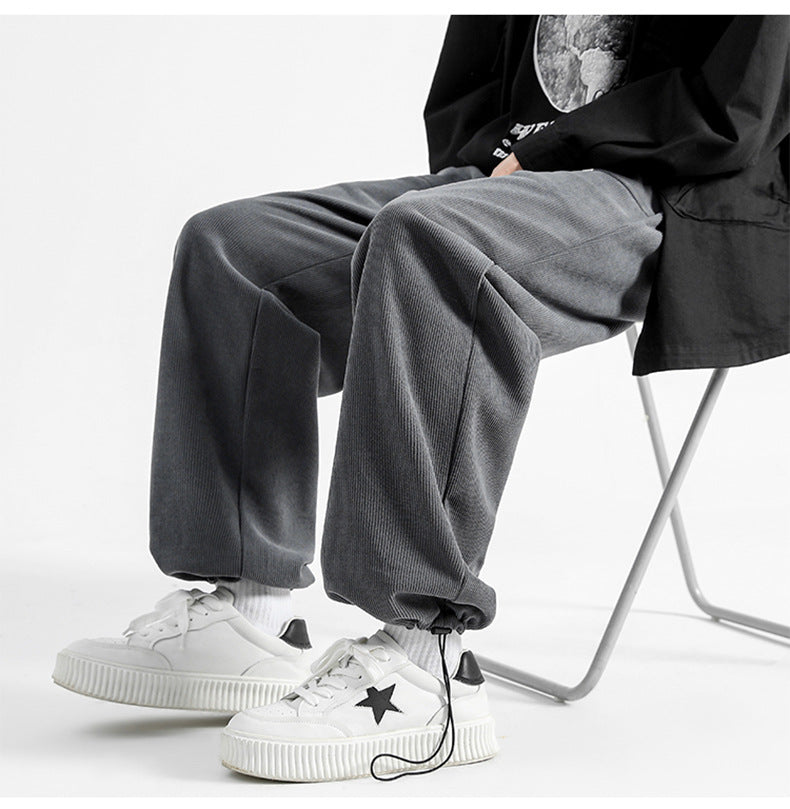 Drawstring waist men's relaxed fit Malibu pants, offering ultimate casual comfort & versatile style.