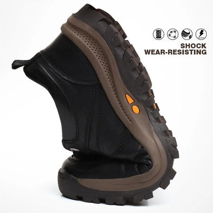 Men's casual slip-on shoes with arch support & non-slip breathable design for ultimate comfort.