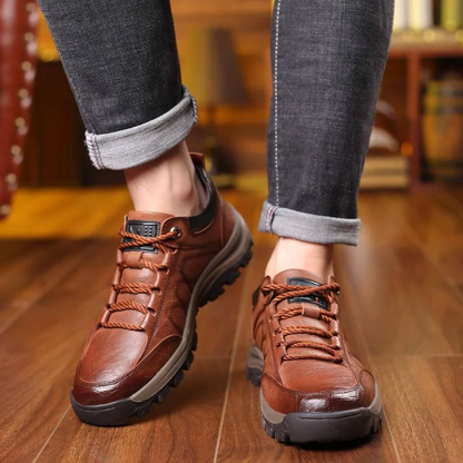 Comfortable men's slip-on shoes with orthotic arch support, perfect for casual and everyday use.