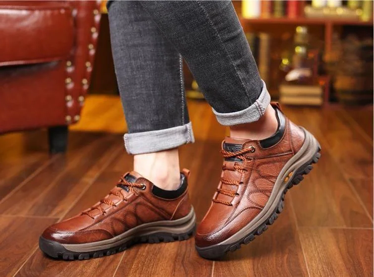Men's casual arch support shoes, easy slip-on style, breathable for ultimate all-day comfort.