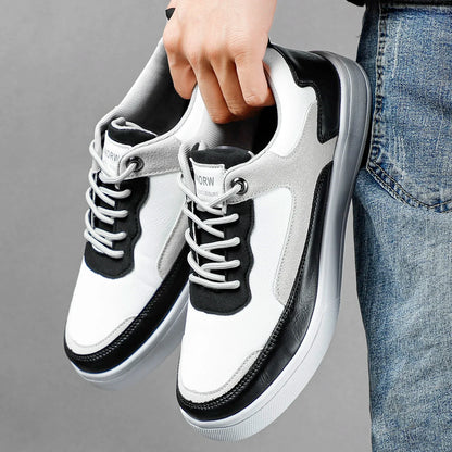 Versatile men's casual suede accent sneakers, offering stylish comfort for everyday wear in various colors.