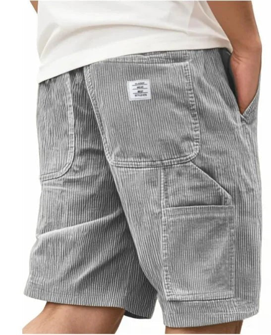Men's breathable textured cargo shorts, ensuring comfort during summer activities.