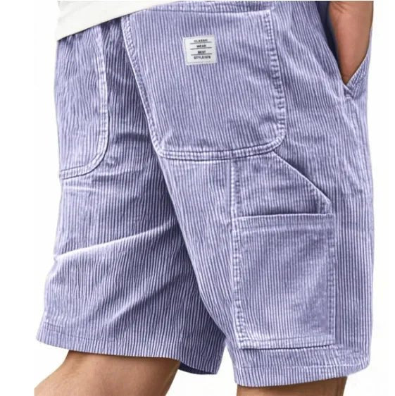 Everyday men's casual textured cargo shorts, designed for comfort and outdoor wear.