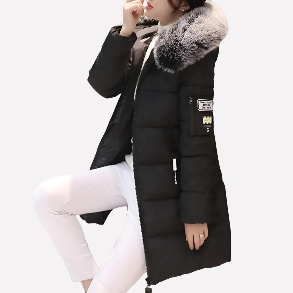 Durable men's insulated winter coat, hooded for cold weather protection. Stay warm & comfortable with this casual outerwear.