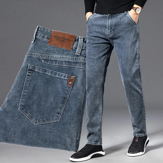 Men's Cavell classic fit jeans in dark wash, comfortable and versatile for everyday wear.