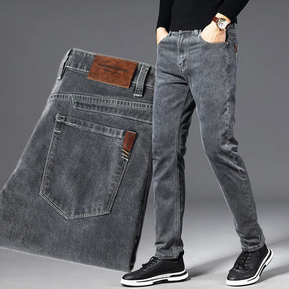 Classic fit men's Cavell jeans, tailored for comfort and stylish everyday casual wear.