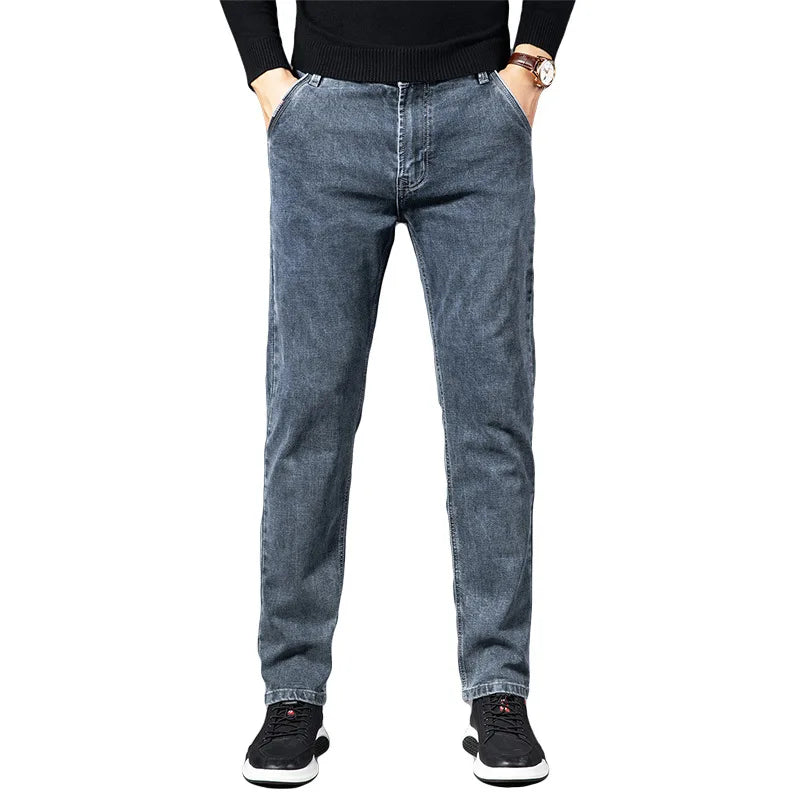 Stylish men's Cavell classic fit jeans, versatile for casual fashion and everyday comfort.
