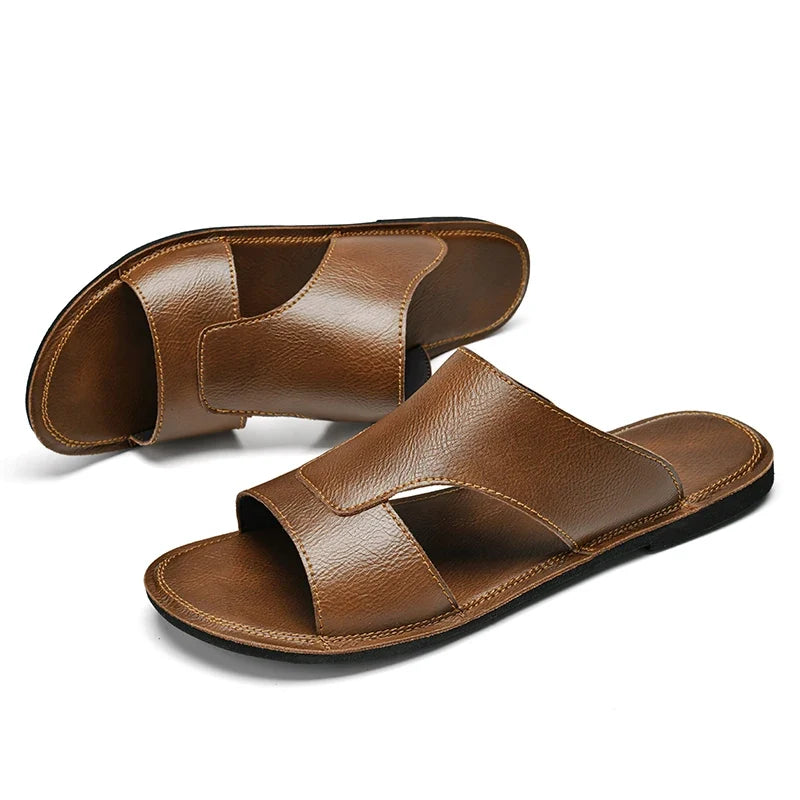 Anti-slip & durable men's Cavrik slip-on sandals, ideal for active summer days & beach comfort.