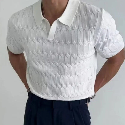 Comfortable men's Almero short sleeve polo shirt, a classic everyday top for versatile casual fashion.