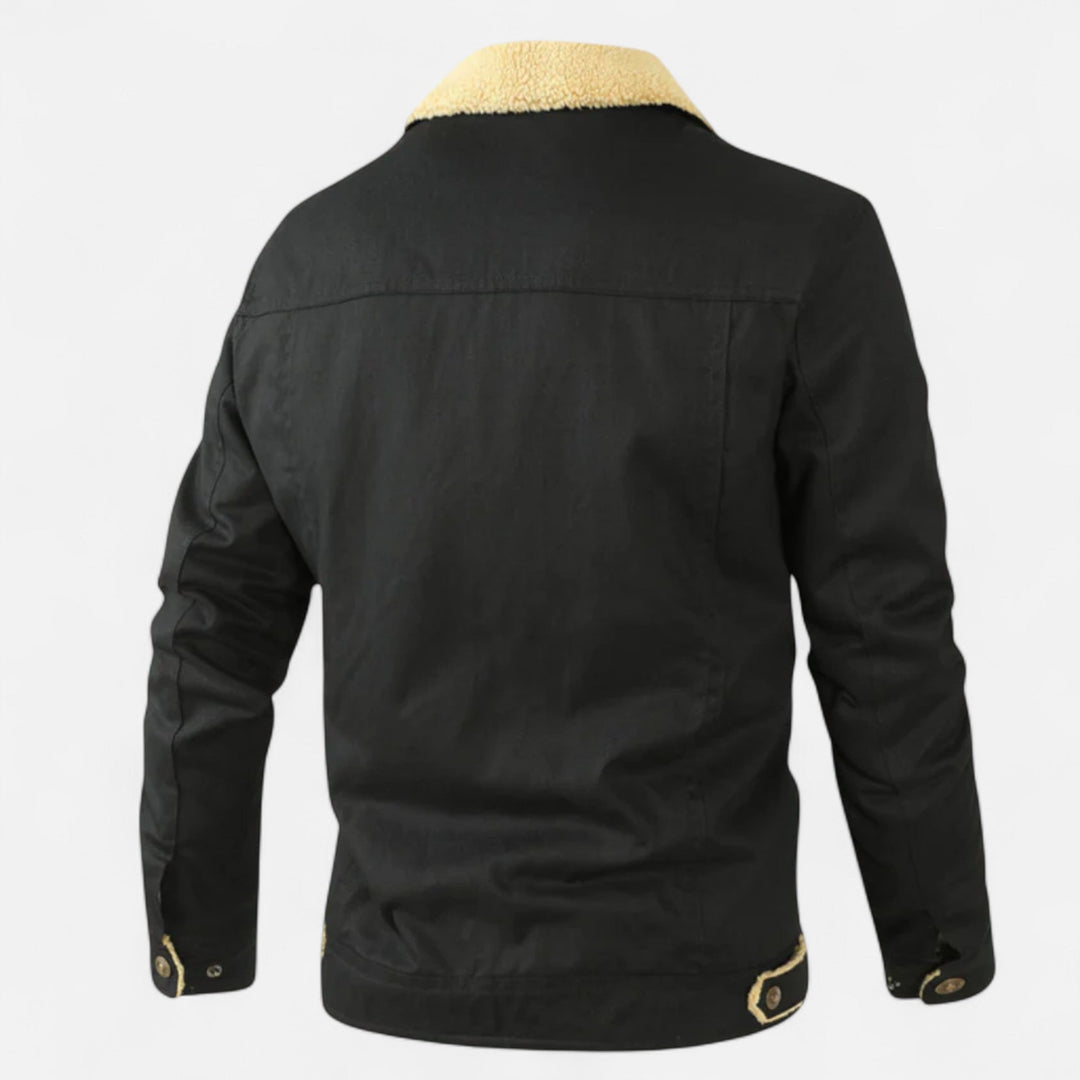 Stylish men's aviator bomber jacket, ideal casual outerwear for autumn & winter.