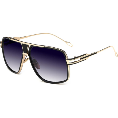 Men's aviator sunglasses with gradient lenses & a robust alloy frame, combining style & UV protection.