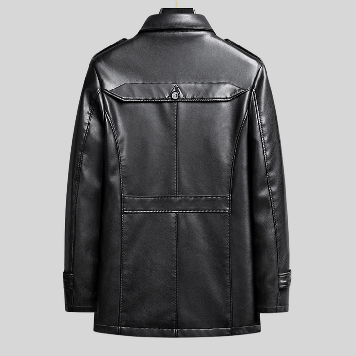 Versatile men's brown Berlin style everyday jacket, sleek design, ideal for casual outerwear.