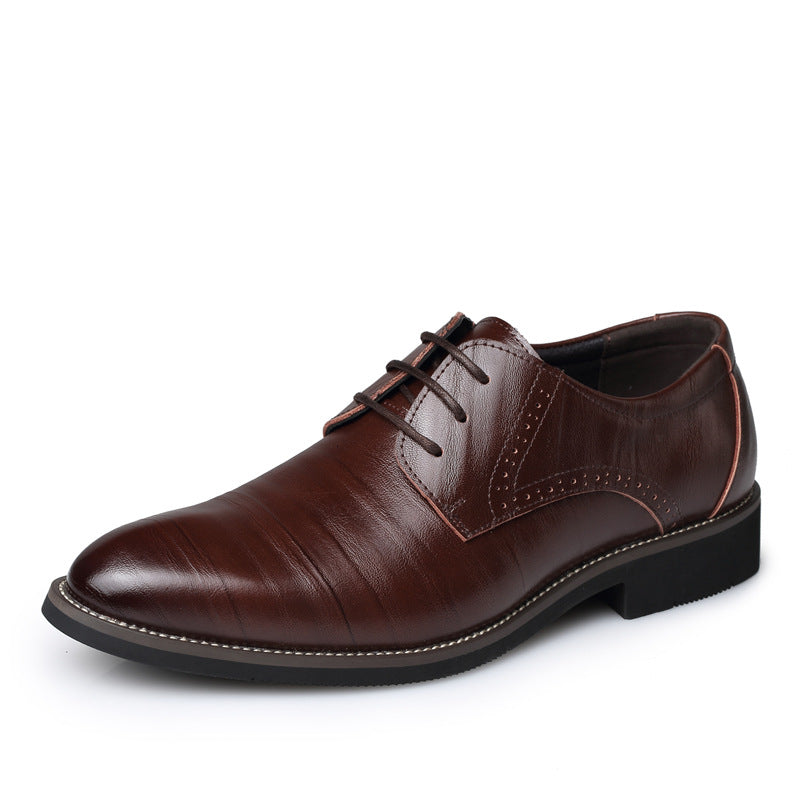 Timeless classic style men's black Oxford dress shoes, essential for formal and business wear.