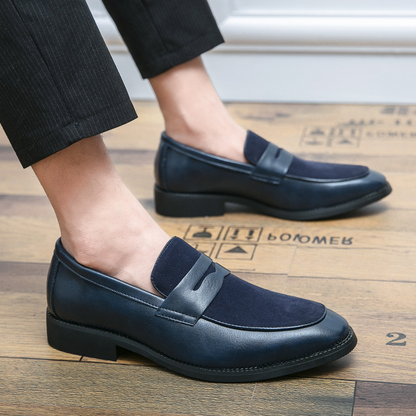 Versatile men's penny loafers for smart casual or professional looks. Comfortable slip-on dress shoes with classic style.