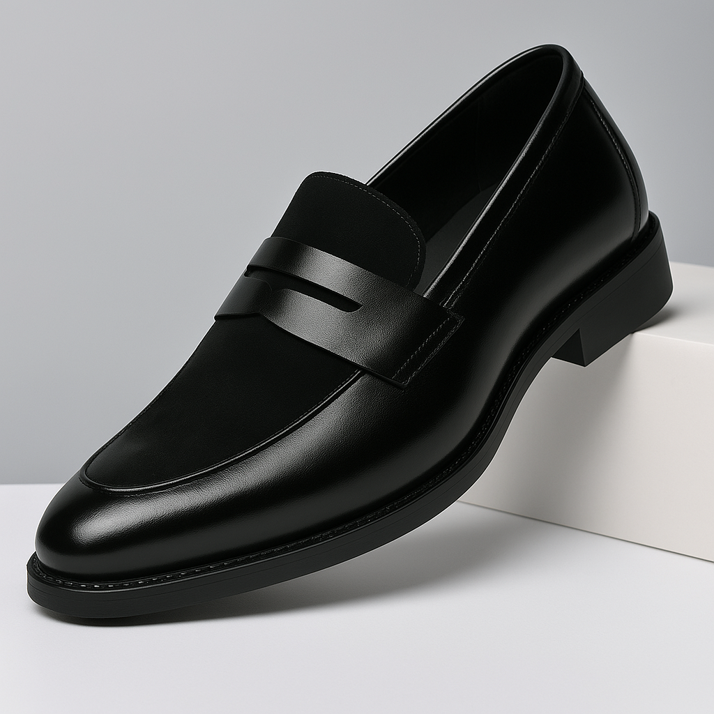 Sophisticated men's penny loafers with timeless design. Comfortable slip-on shoes for casual, professional & everyday wear.