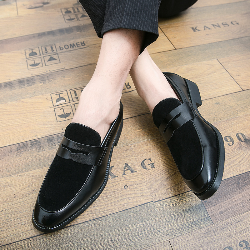 Modern classic men's slip-on penny loafers. Comfortable & versatile dress shoes, perfect for smart casual & professional attire.
