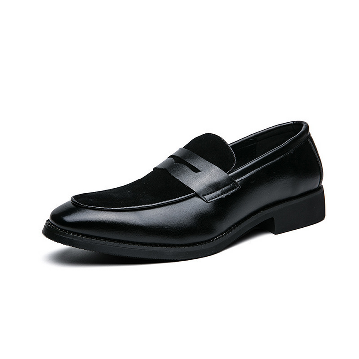 Timeless men's penny loafers, built for comfort & style. Durable slip-on dress shoes for professional & casual versatility.