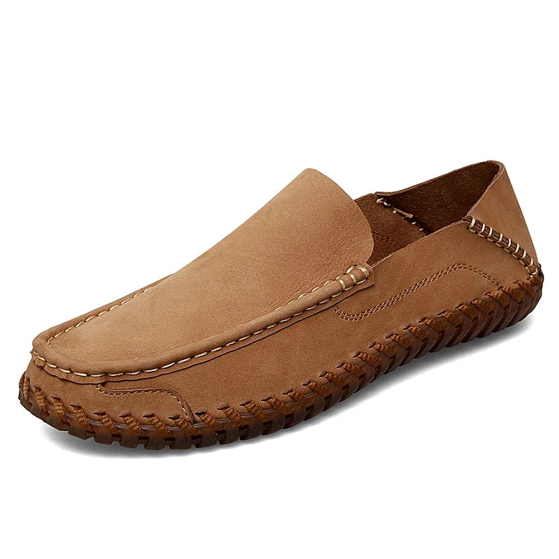 Black men's versatile slip-on loafers, essential dress shoes for modern gentlemen.