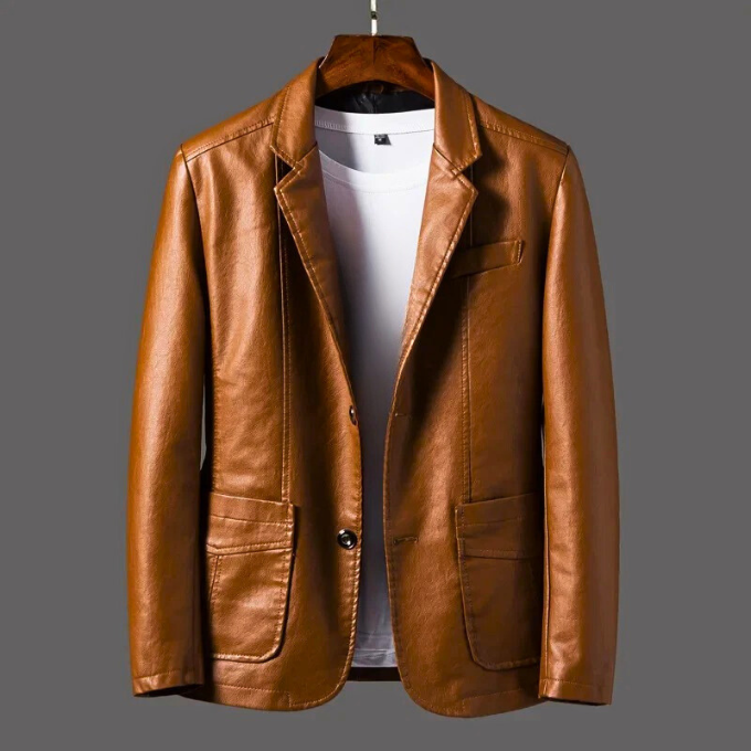 Stylish maroon tailored button-up jacket for men, a versatile piece for smart casual fashion.
