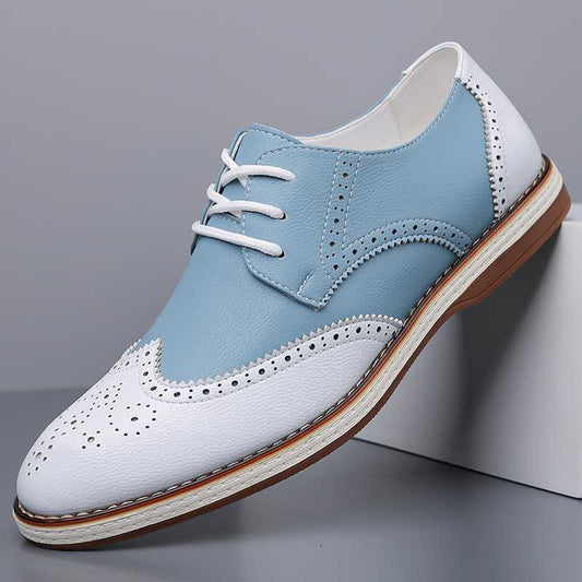 Men's classic brogue dress shoes, perfect for formal occasions & stylish office wear.