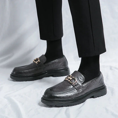 Premium men's classic slip-on loafers, offering sophisticated comfort and style.