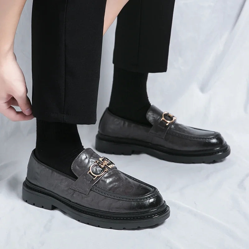 Versatile men's slip-on loafers, an essential for any modern classic wardrobe.