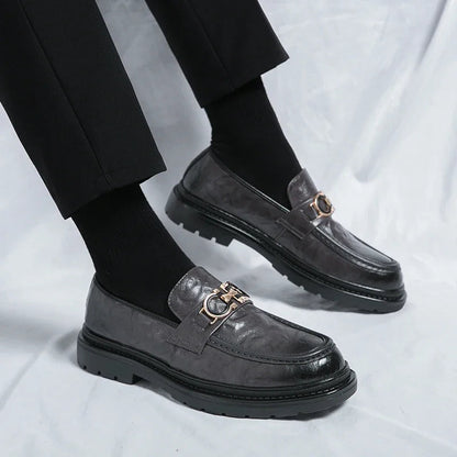 Men's classic slip-on loafers, embodying stylish versatility for all occasions.
