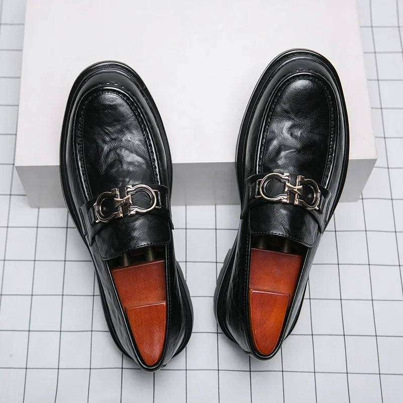 Classic men's fashion: slip-on loafers in premium leather, great for everyday wear.