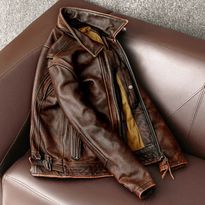 Versatile men's black jacket. Durable everyday outerwear with a timeless, classic style. All-season fashion.