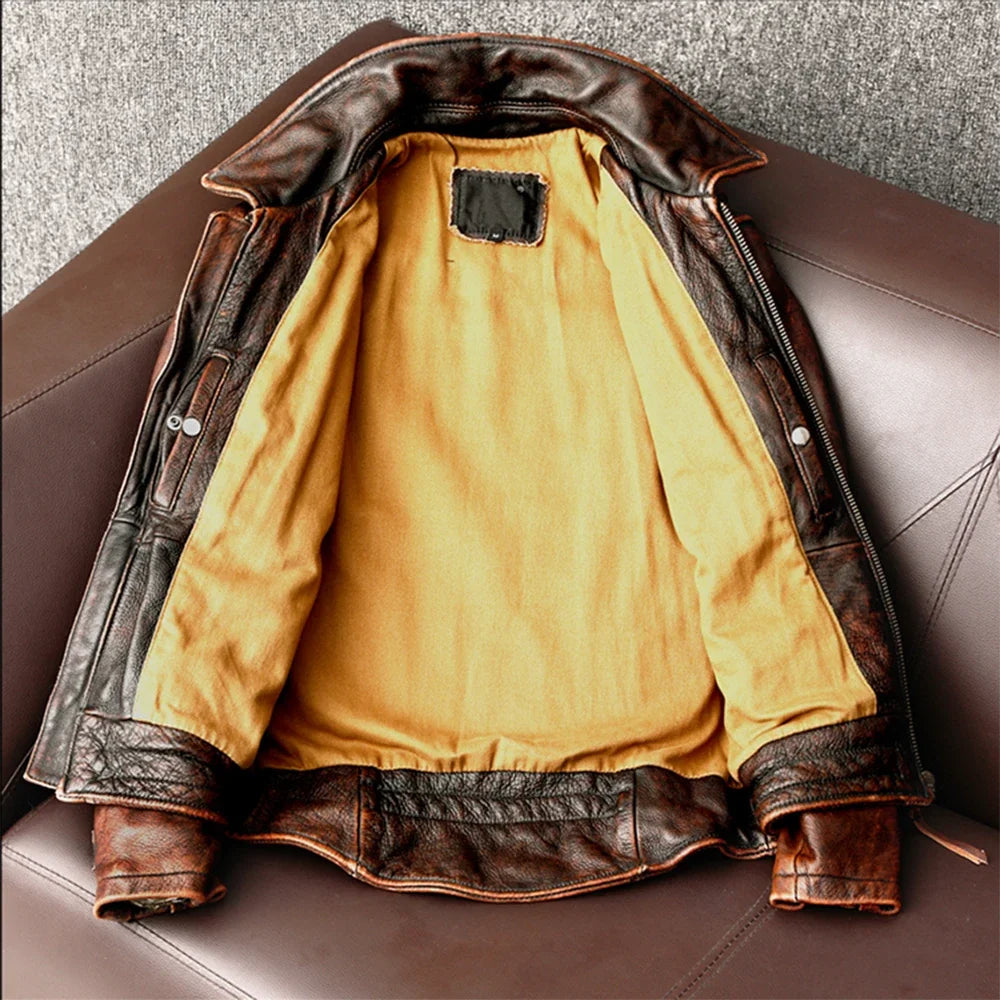 Durable men's black outerwear jacket. Classic style, versatile for all seasons. Everyday men's fashion.