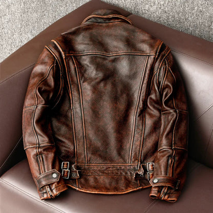 Men's timeless brown jacket. Hard-wearing, stylish outerwear for versatile all-season fashion.