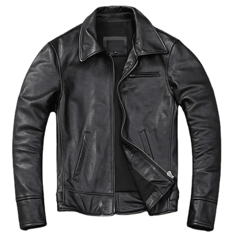 All-season men's brown outerwear jacket. Versatile, durable, and timeless fashion for everyday wear.