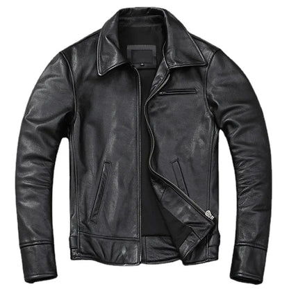 All-season men's brown outerwear jacket. Versatile, durable, and timeless fashion for everyday wear.