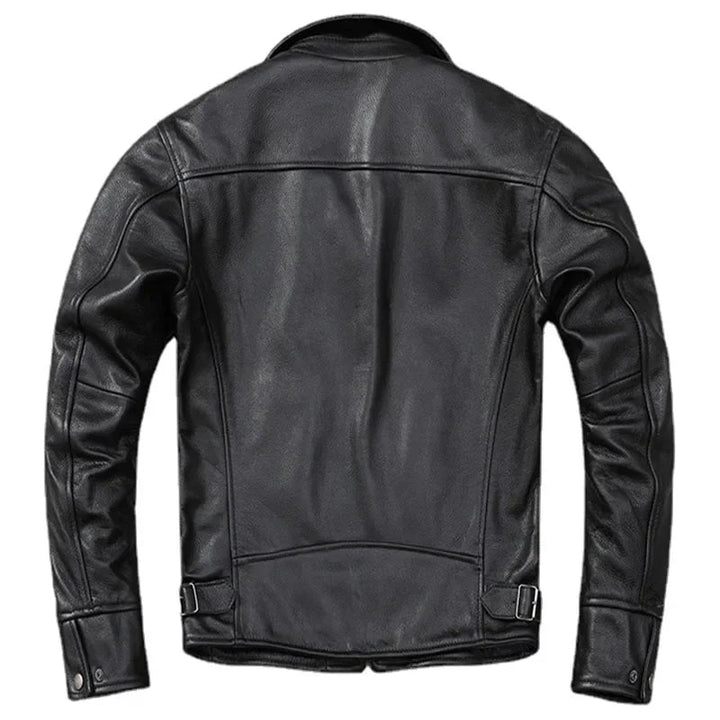 Stylish men's black jacket. Rugged and durable, this classic outerwear is perfect for any season.