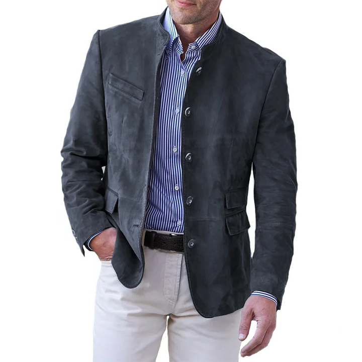 Men's classic button-down jacket in a stylish design, perfect durable outerwear for versatile casual fashion.