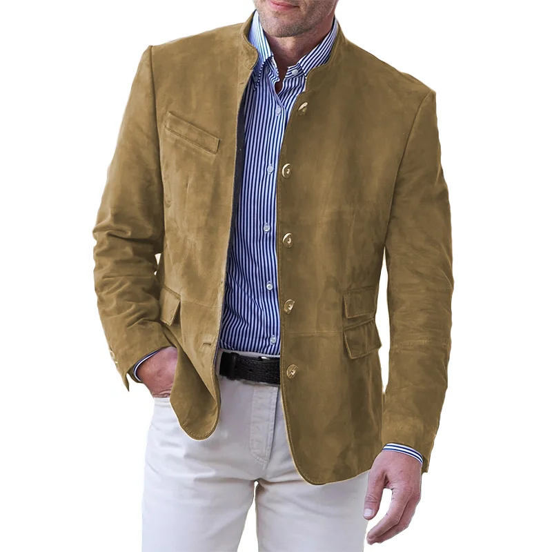 Durable men's classic button-down jacket, offering stylish and comfortable outerwear for any casual occasion.