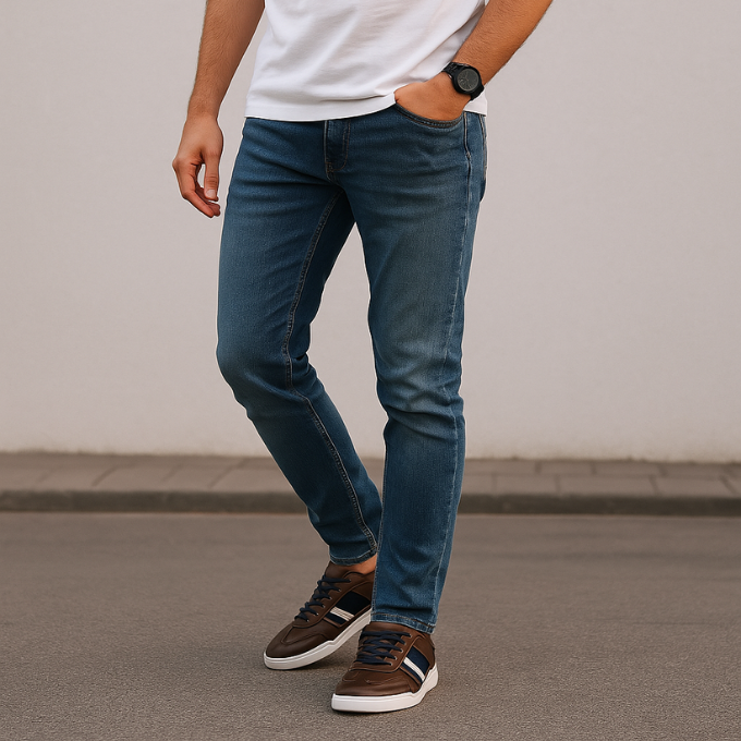 Gray men's distressed sneakers, blending athletic casual style with ultimate comfort for daily wear. Low profile.