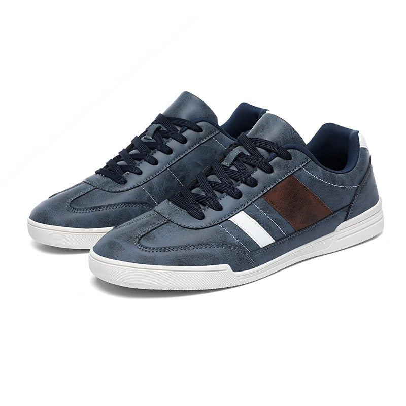 Men's casual sneakers in various colors: brown, gray, blue. Comfortable, stylish, and perfect for everyday wear.