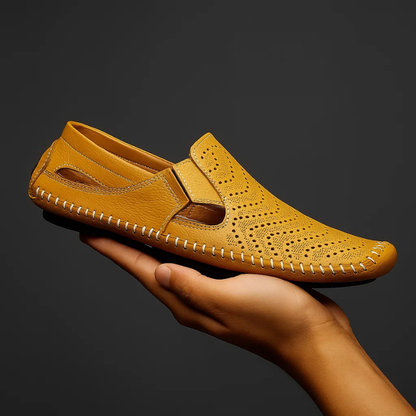 Men's casual slip-on sandals, perfect for comfortable everyday wear, offering easy style and breathability.