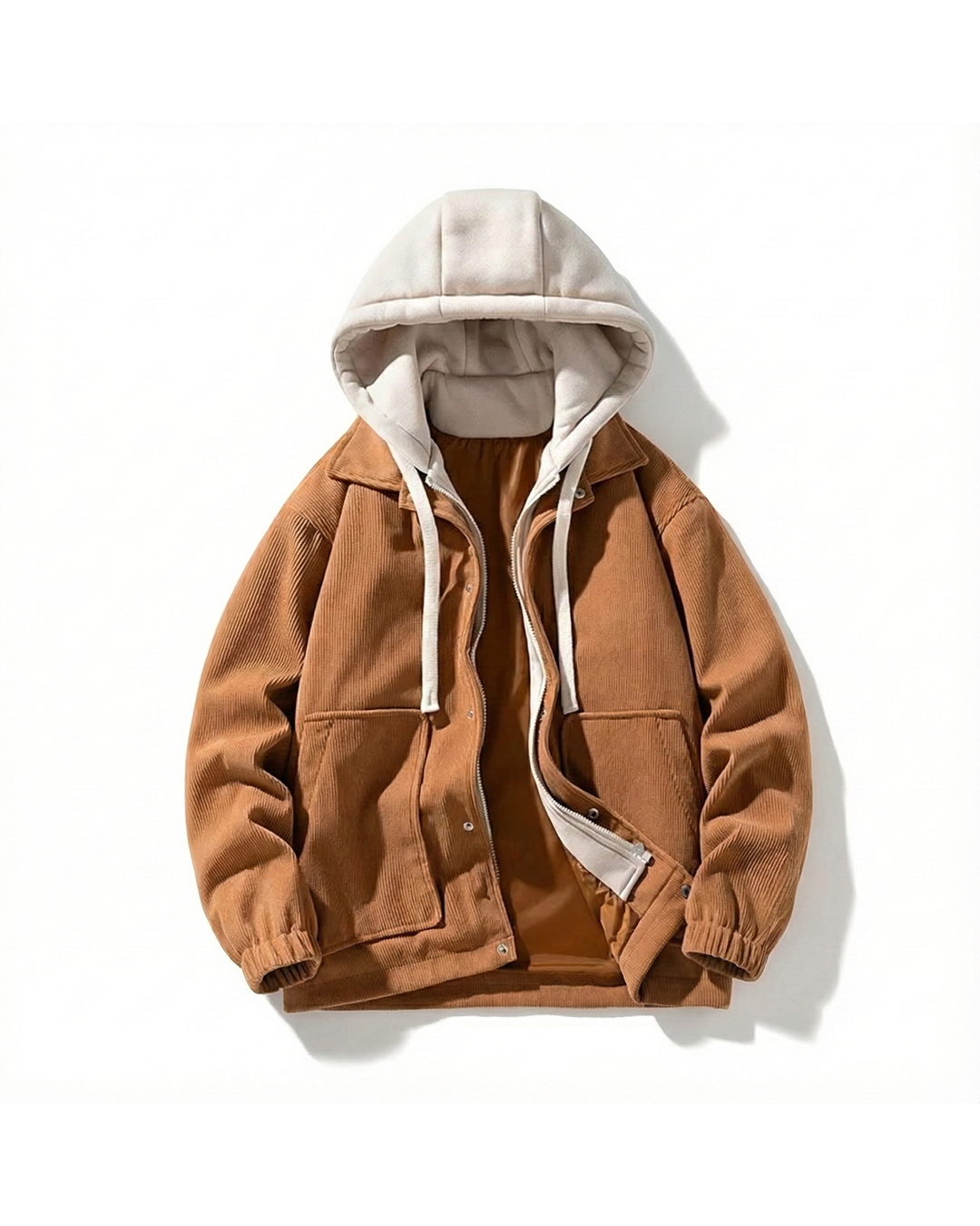 Men's classic corduroy jacket. Stylish & warm outerwear for winter. Durable casual look.