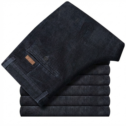 Men's durable cotton corduroy trousers, a classic staple for cold weather and everyday comfort.